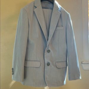2 piece suit, Baby blue, Size 10